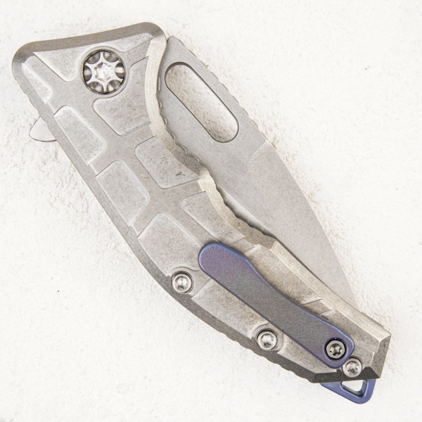 Нож Heretic Knives Martyr Prototype, 154CM, Stonewash, Titanium, CH1280
